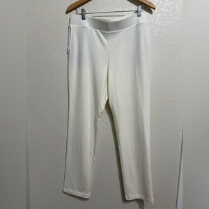 Pure Jill Affinity Slim-Leg Pants cream size medium